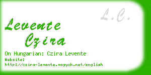 levente czira business card